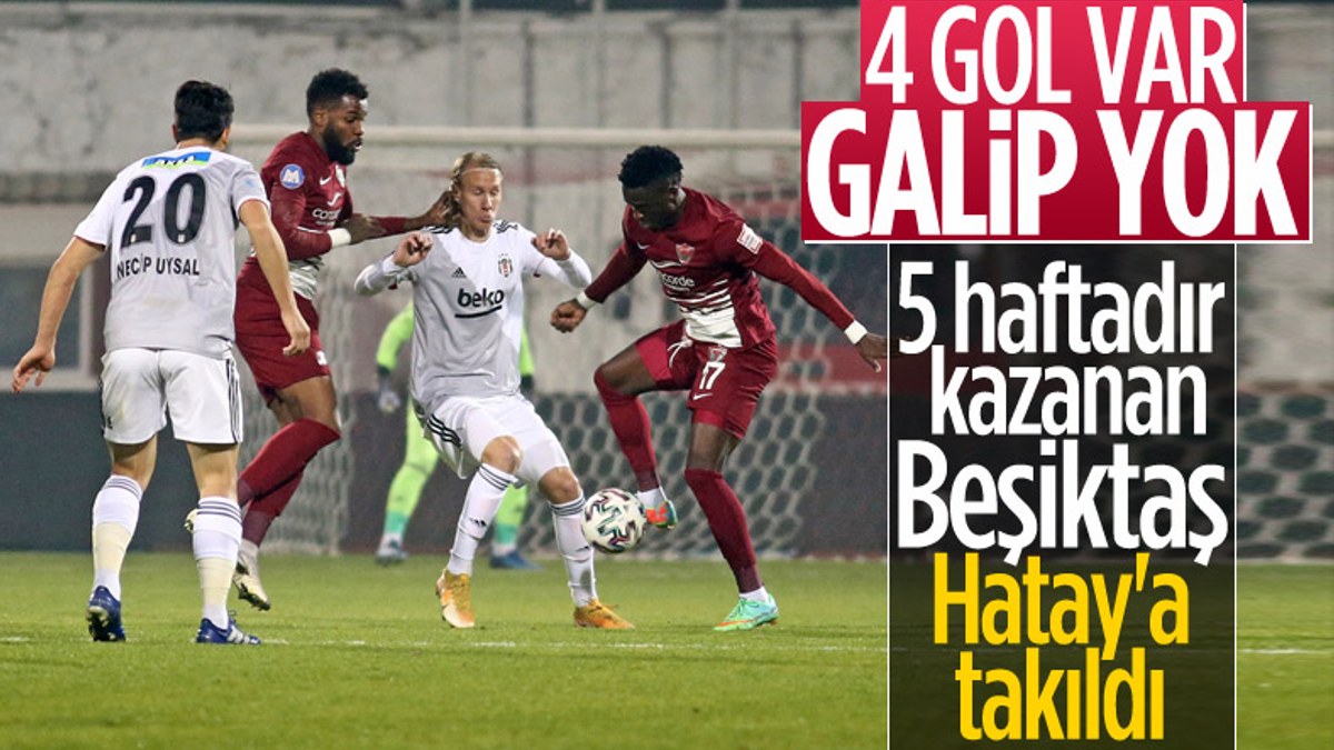 Beşiktaş, Hatay'dan 1 puanla döndü