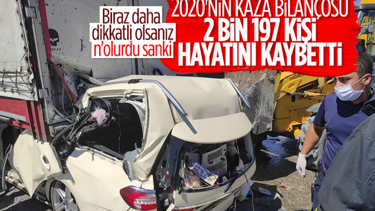 Türkiye’de 2020 yılında 365 bin 5 kaza meydana geldi