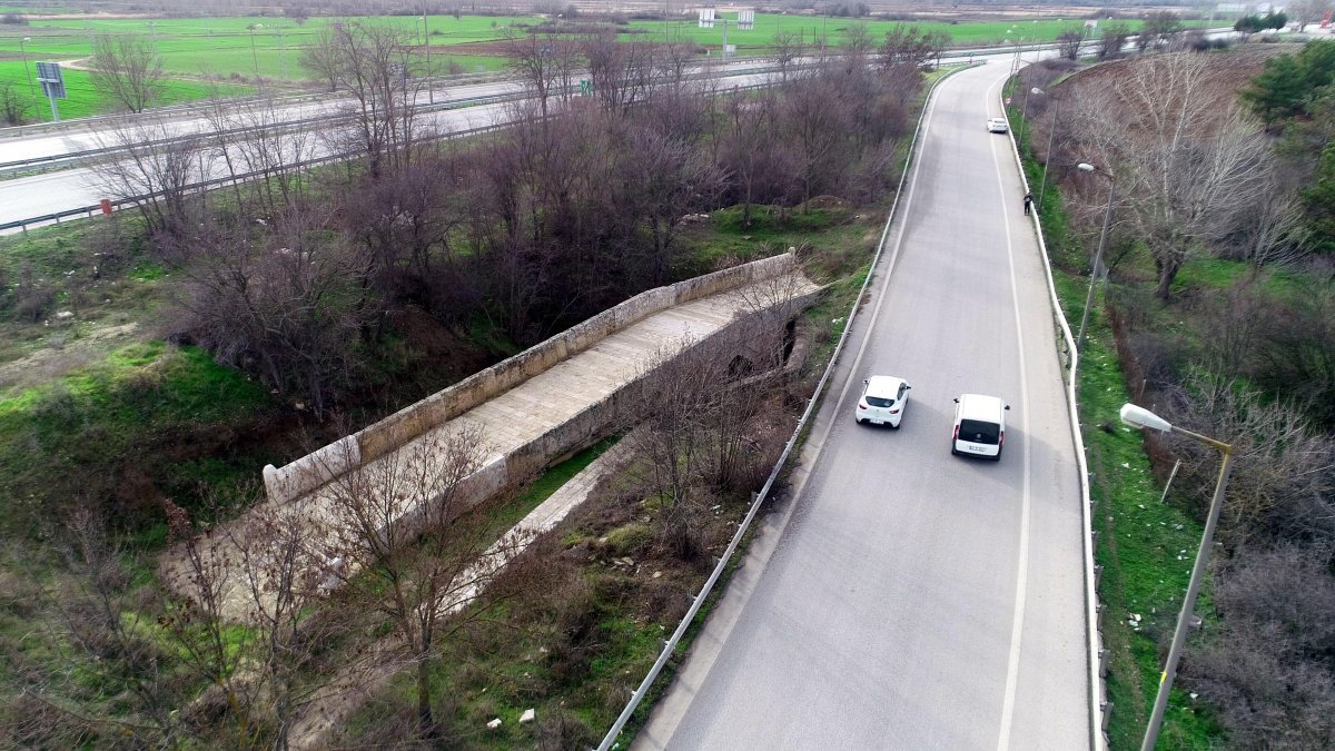 Edirne’deki Kazan Köprüsü, gün yüzüne çıkarıldı