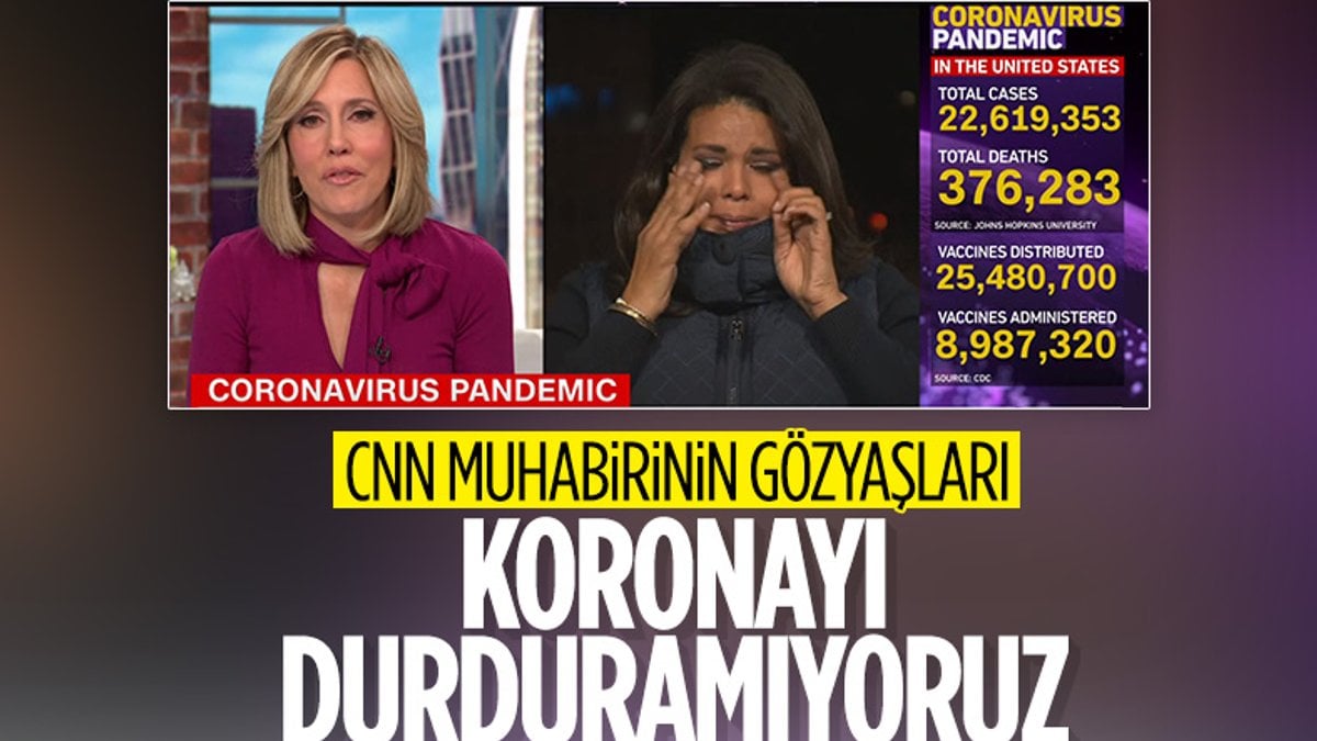 CNN muhabiri, koronavirüs haberi sırasında ağladı