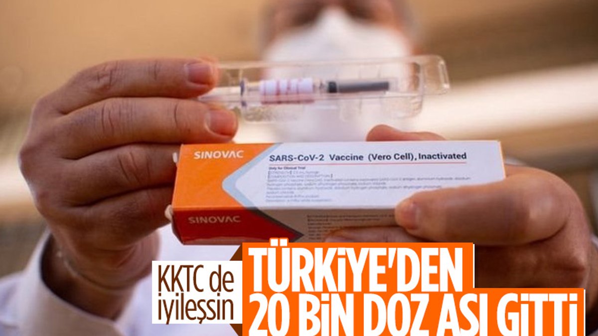 Türkiye'den KKTC'ye, 20 bin doz aşı gönderildi
