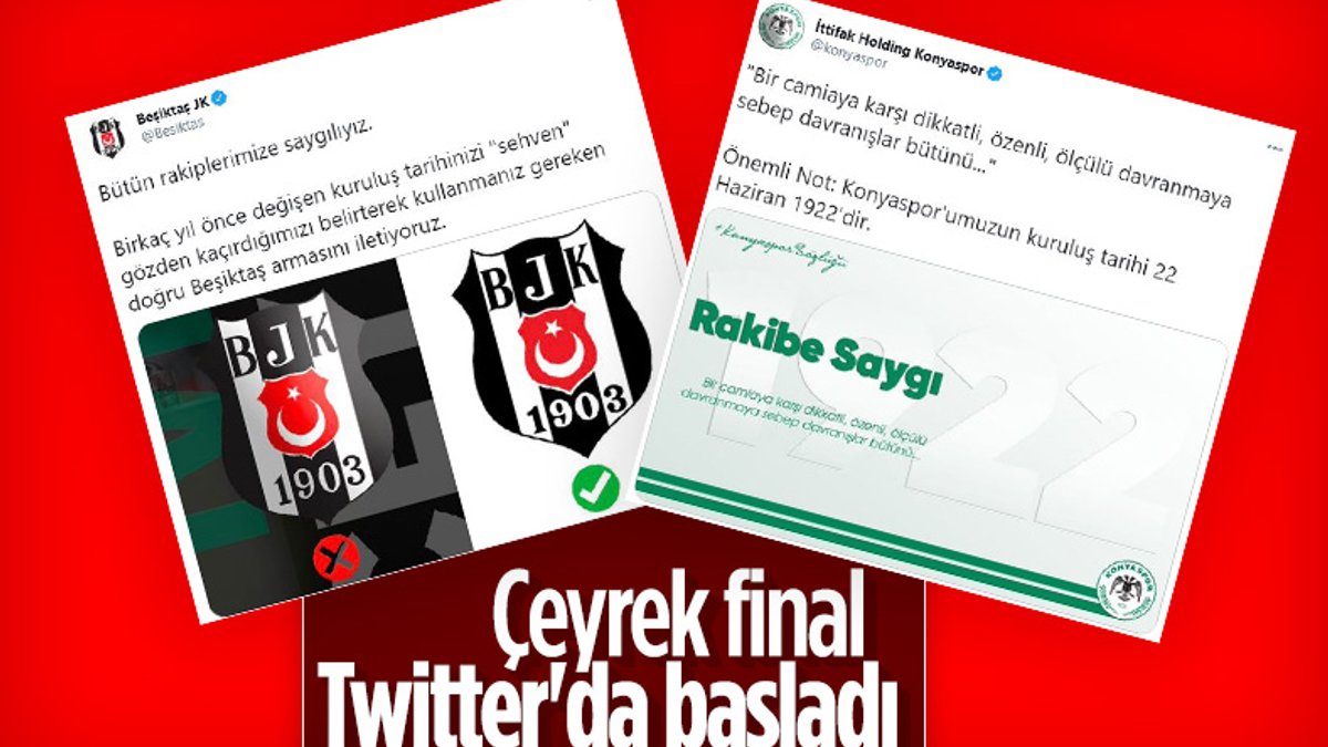 Beşiktaş ve Konyaspor arasında logo polemiği