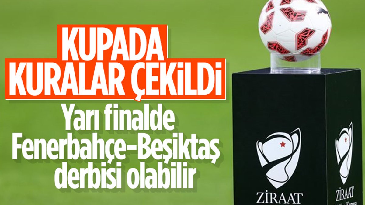 Türkiye Kupası çeyrek ve yarı final eşleşmeleri