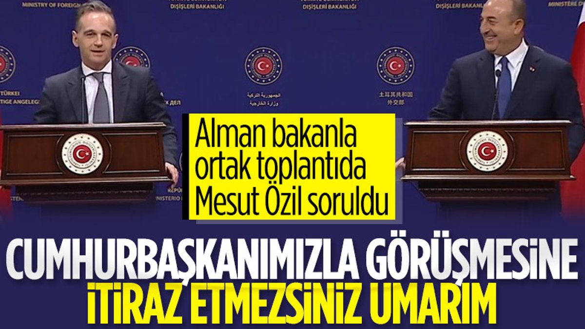 Çavuşoğlu'nun Heiko Maas'a Mesut Özil göndermesi