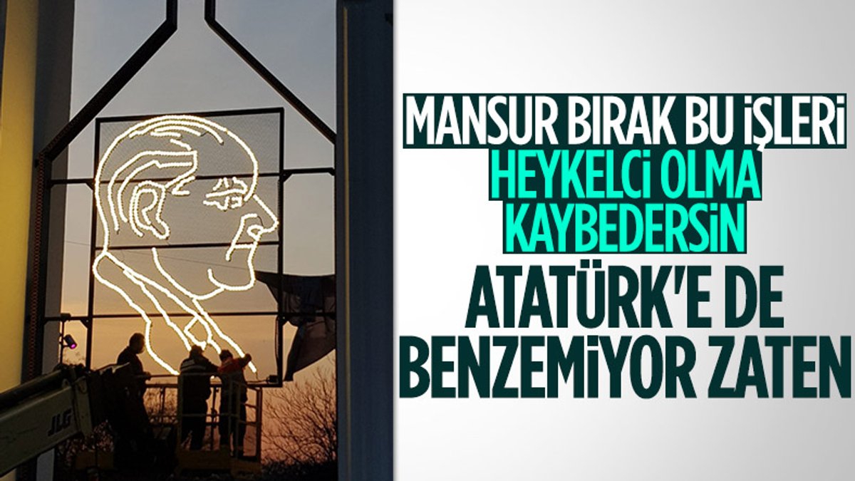 Ankara Büyükşehir Belediyesi'nden Gençlik Parkı'na Atatürk panosu