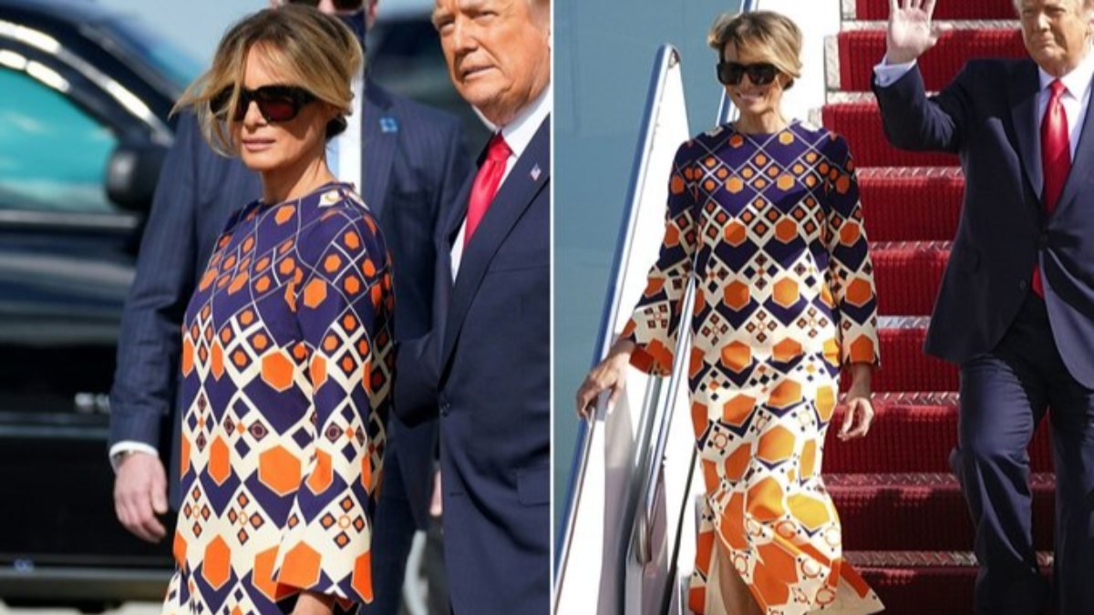 Melania Trump’ın turuncu elbisesi ABD medyasında