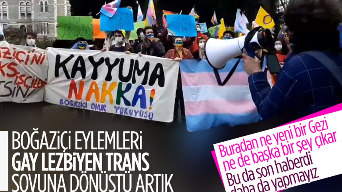 Boğaziçi Üniversitesi'nde LGBT protestosu