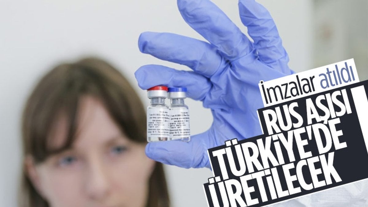 Sputnik V aşısının Türkiye'de üretimi için anlaşma imzalandı