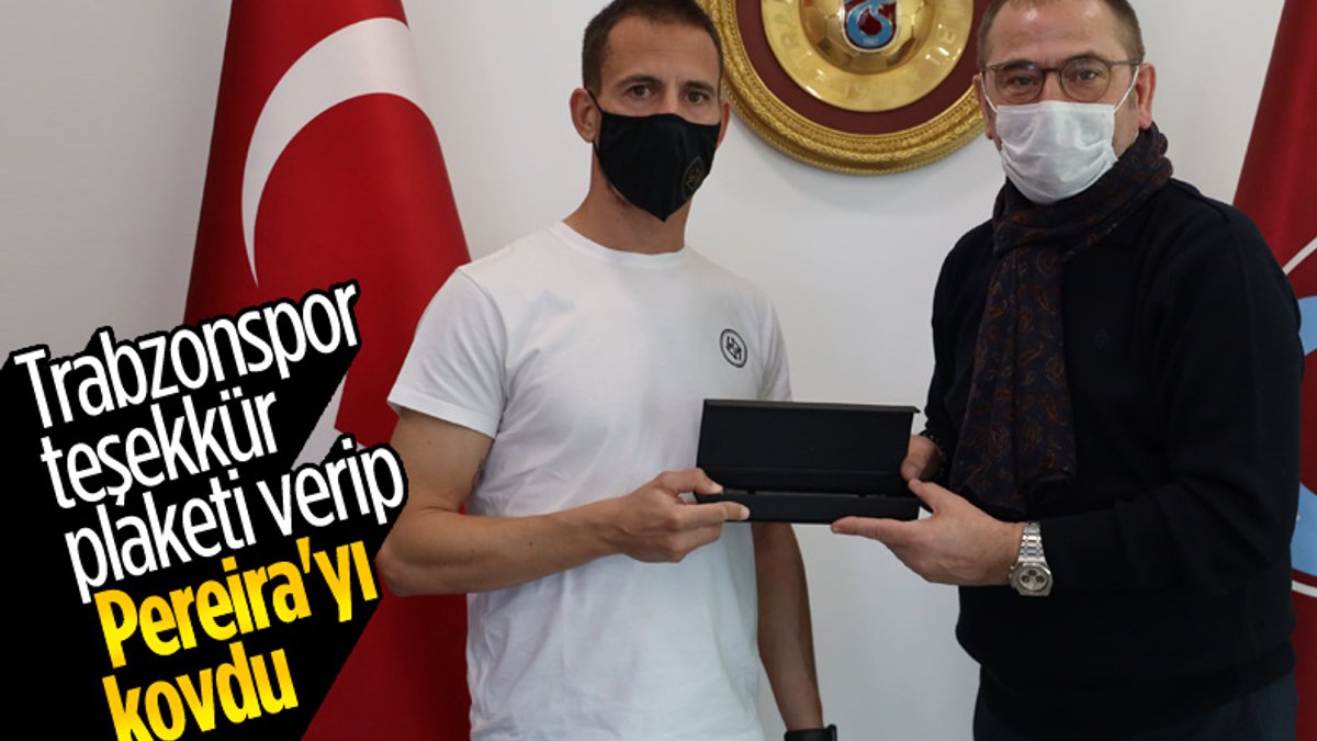 Trabzonspor'da Joao Pereira'nın sözleşmesi feshedildi