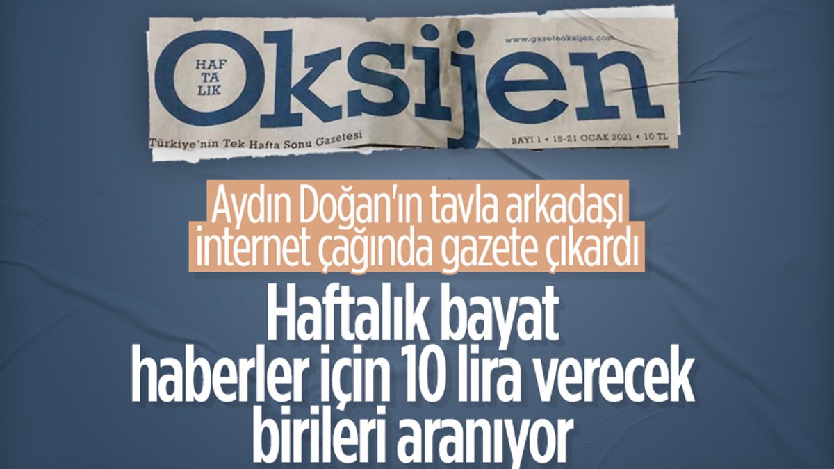 Haftalık gazete Oksijen, 10 liradan satılıyor