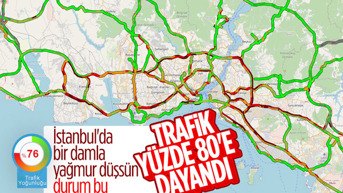 İstanbulda kısıtlama sonrası trafik yoğunluğu