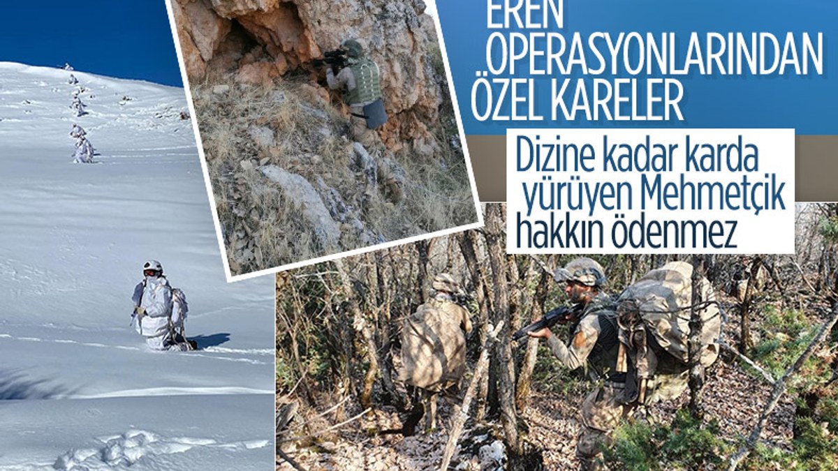 Mehmetçik'in Eren Operasyonlarından nefes kesen kareler
