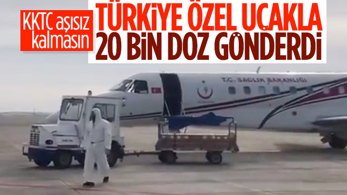 Türkiye, KKTC'ye 20 bin doz daha korona aşısı gönderdi