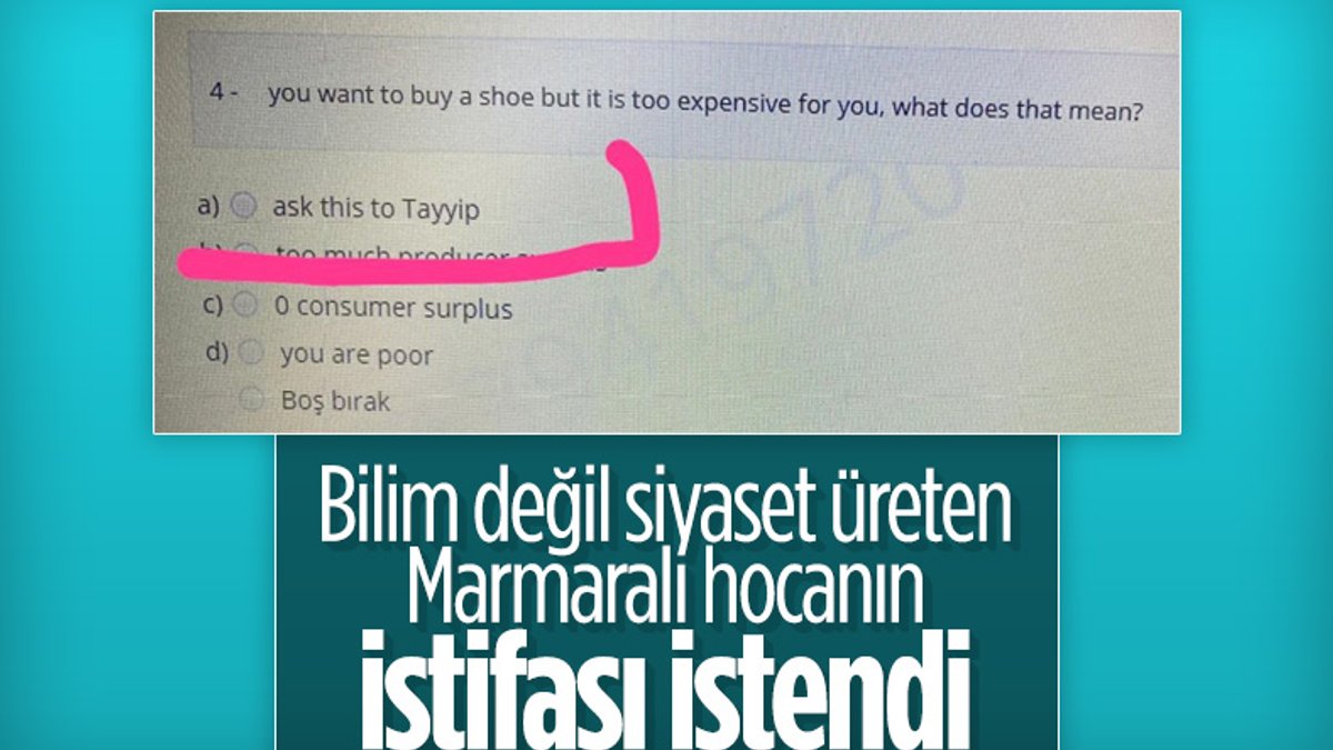 Marmara Üniversitesi'ndeki final sorusunu hazırlayan öğretim görevlisine soruşturma