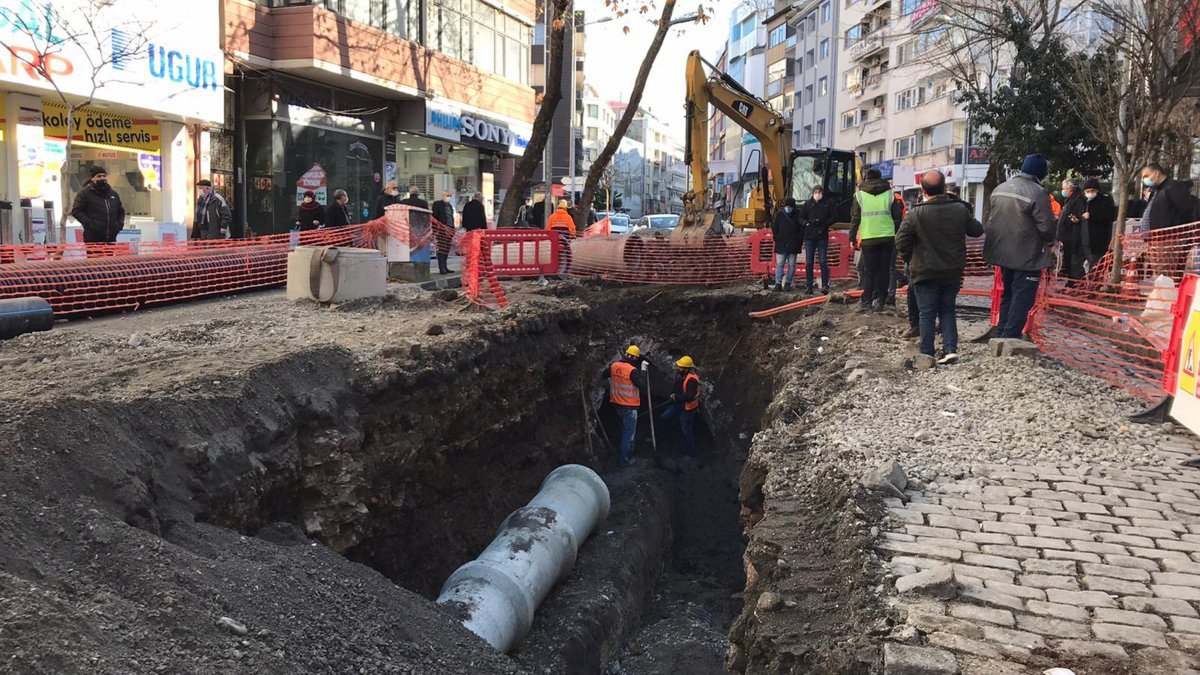 Trabzon’da altyapı kazısında bulunan sarnıcın sırrı çözüldü