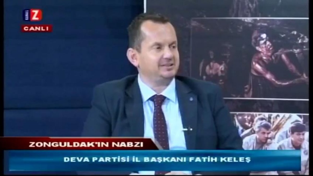 Deva Partisi Zonguldak İl Başkanı Fatih Keleş canlı yayında küfretti