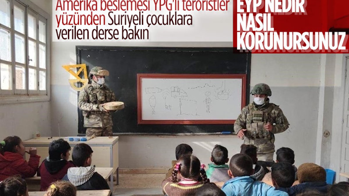 Barış Pınarı bölgesinde mayın ve EYP eğitimi sürüyor