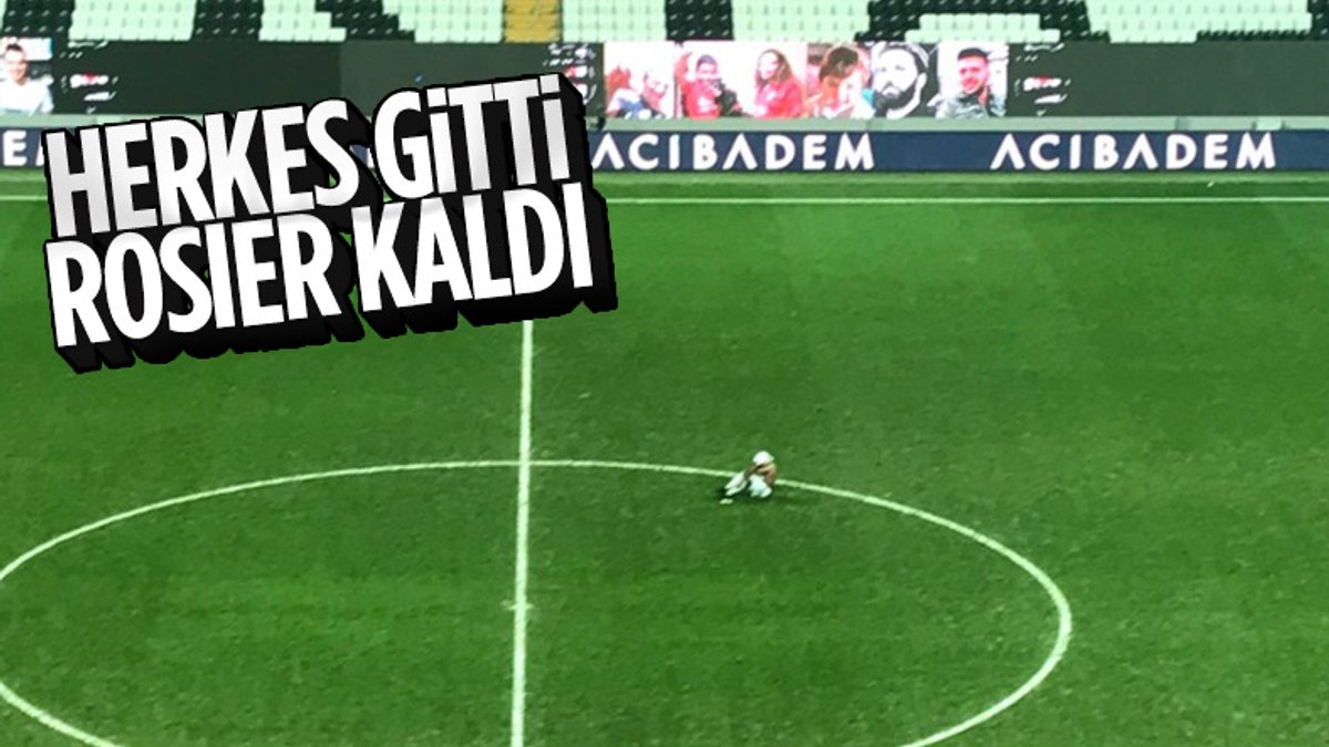 Trabzonspor maçının ardından Rosier, üzüntüden sahayı terk edemedi
