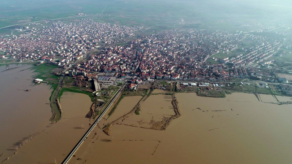 Ergene Nehri'ndeki taşkın riski için kırmızı alarm verildi