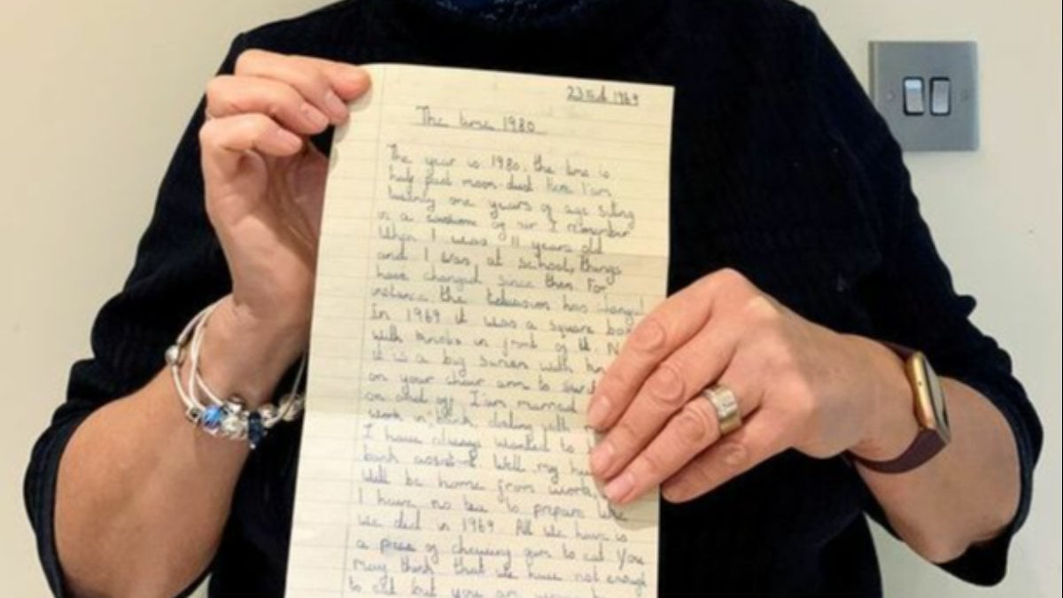 İngiltere’de 1969’da küçük bir kızın yazdığı kehanet mektubu bulundu