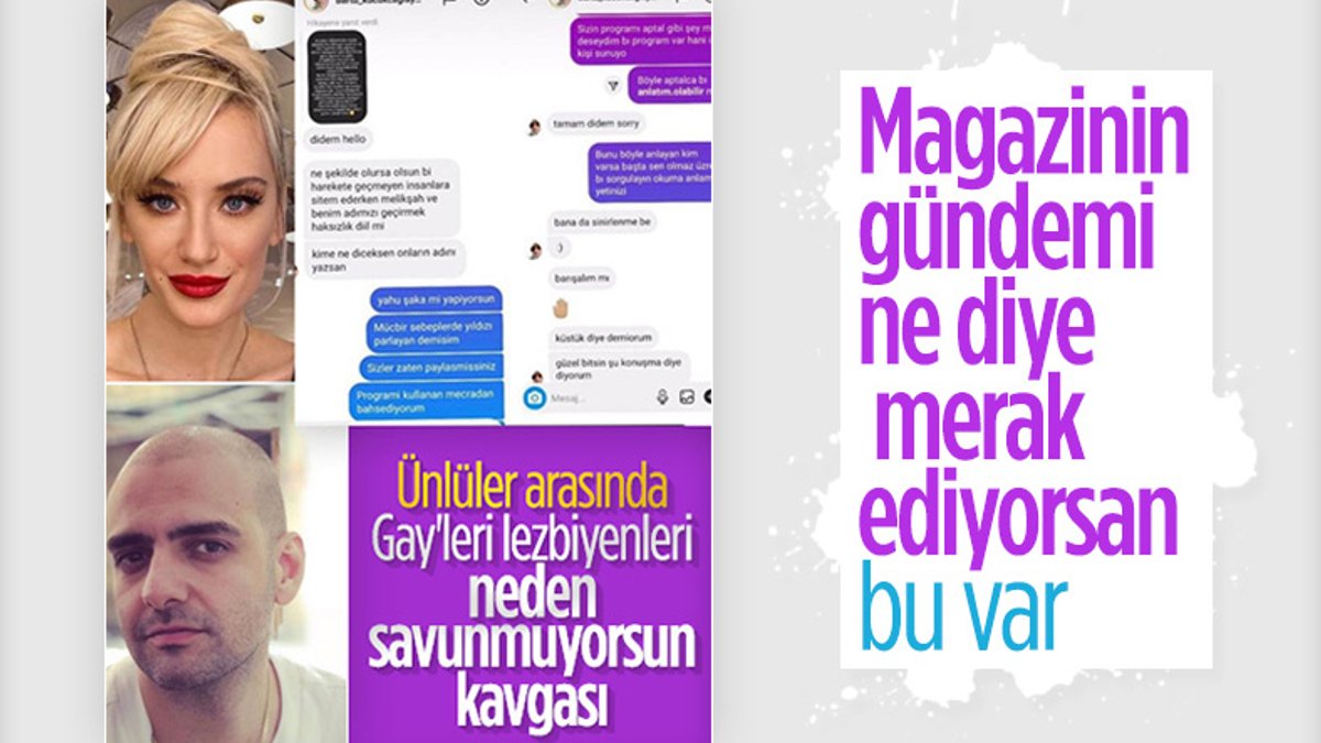 Didem Soydan ve Bartu Küçükçağlayan'ın LGBT kavgası
