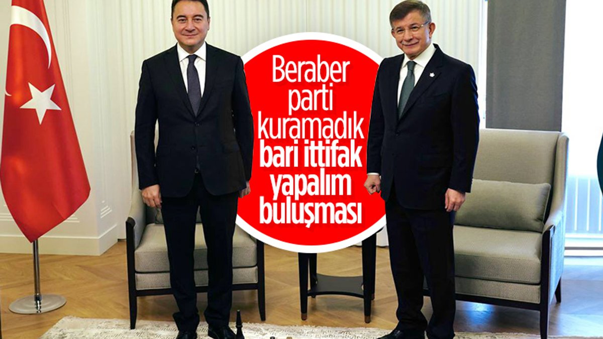 Ali Babacan'dan Ahmet Davutoğlu'na ziyaret