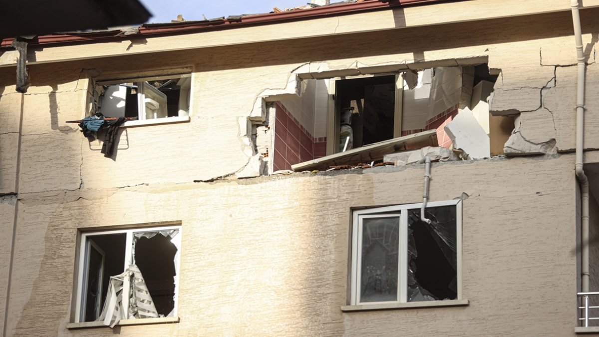 Ankara'da apartman dairesinde patlama