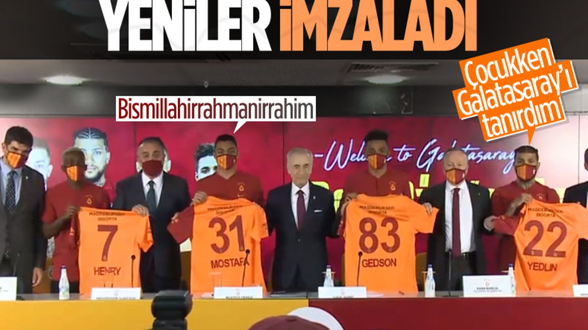 Galatasaray'da yeni transferlerin imza töreni