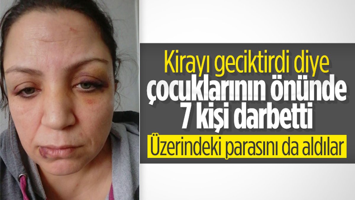 İzmir'de kirayı geciktiren kadına darp