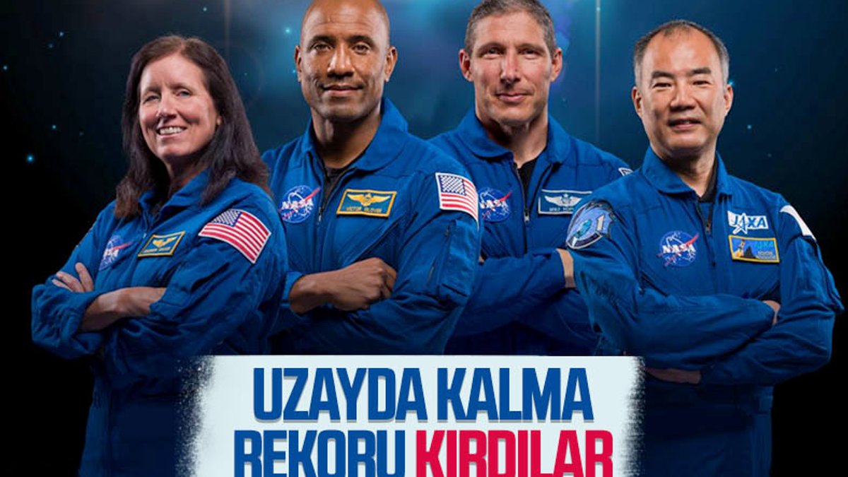 Uluslararası Uzay İstasyonu'na fırlatılan astronotlar, uzayda kalma rekoru kırdı