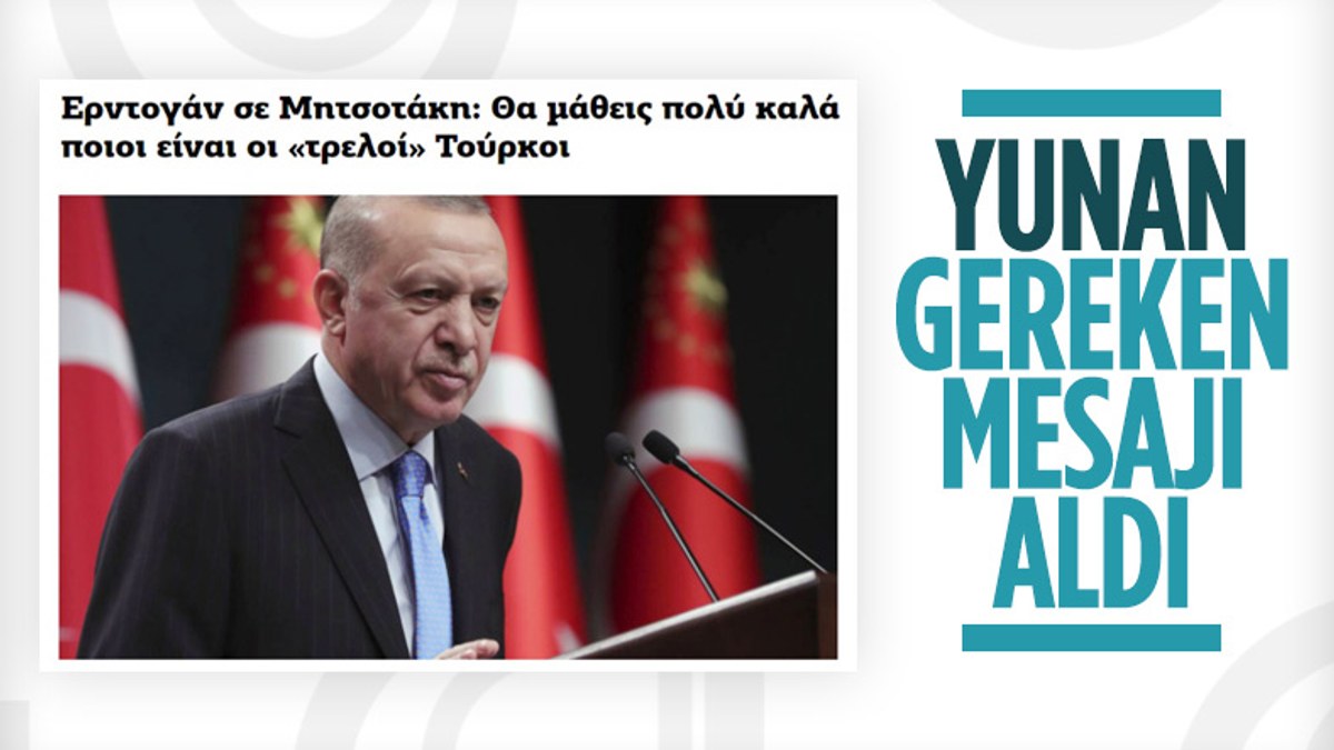 Cumhurbaşkanı Erdoğan'ın Kiryakos Miçotakis'le ilgili sözleri Yunan basınında