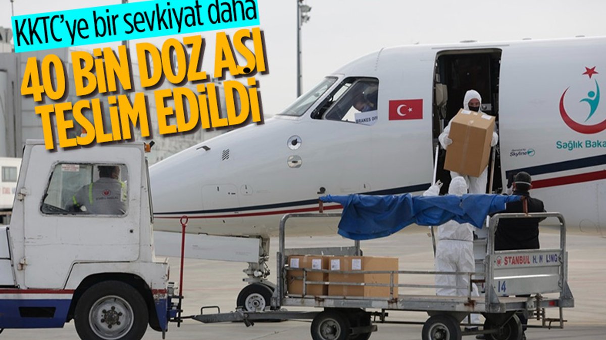 Türkiye'den gönderilen aşılar KKTC'ye ulaştı
