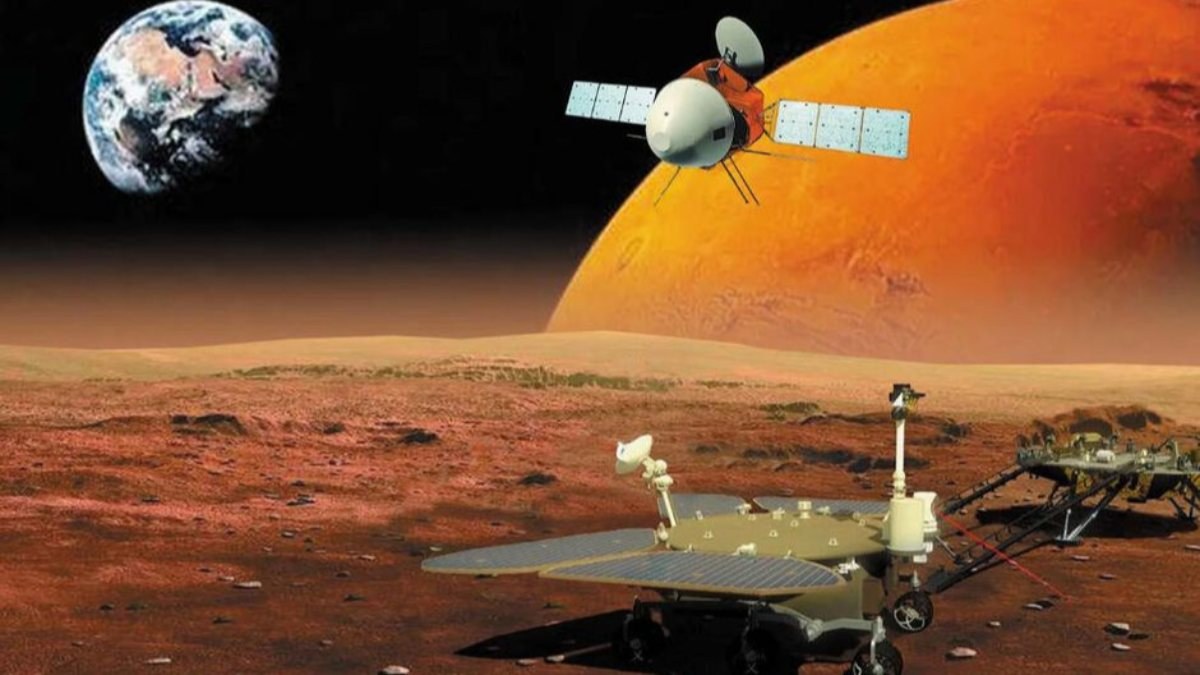 Çin'in Mars'a gönderdiği Tianwen 1, ilk videosunu çekti