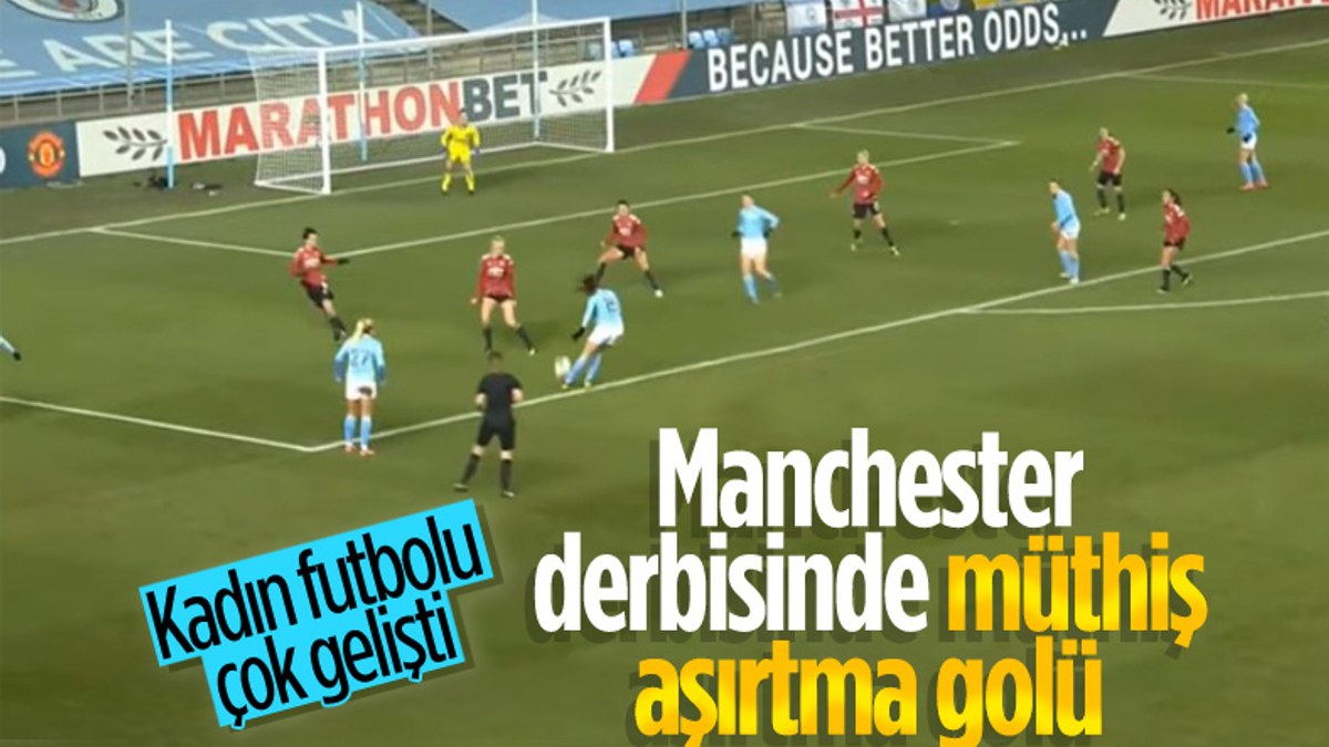 Manchester Cityli kadın futbolcudan klas gol