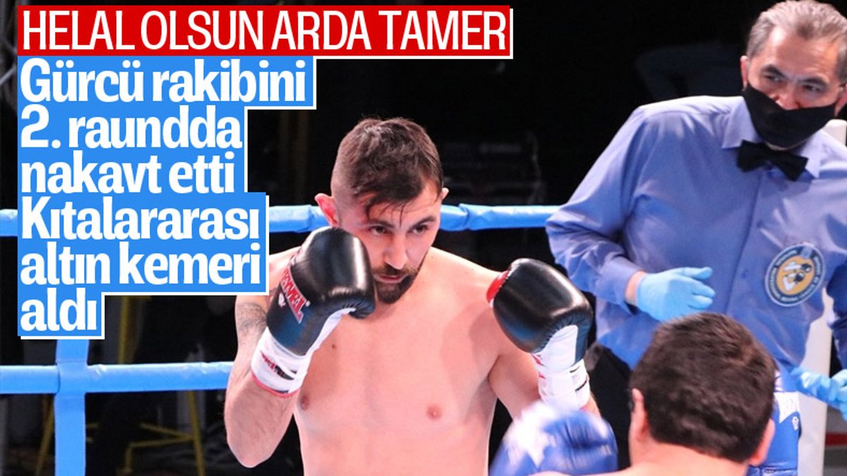 Ukrayna'da Türk boksör Arda Tamer Avcı, UBO Kıtalararası Şampiyonu oldu