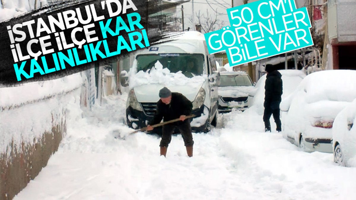 AKOM: İstanbul'da kar kalınlığı 30 santimetreye kadar çıktı