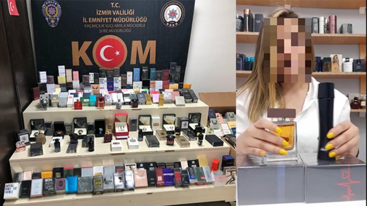 İzmir'de canlı yayında kaçak ürün tanıtırken baskın yapıldı