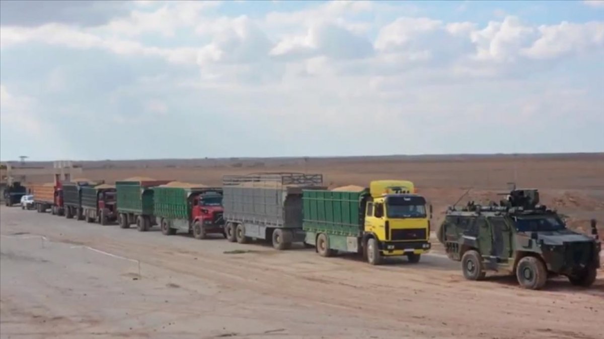 MSB, YPG/PKK'dan kurtardığı tahılları halka dağıtıyor