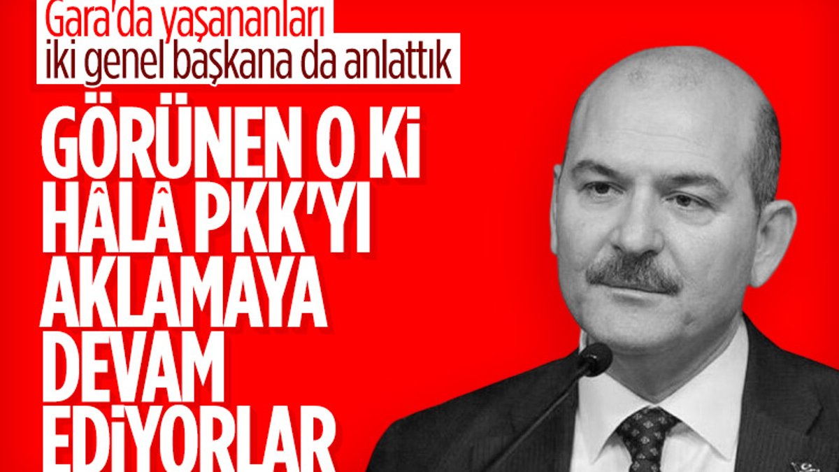 Süleyman Soylu: Kılıçdaroğlu'nun açıklamaları, PKK'yı aklamaktan başka bir şey değildir