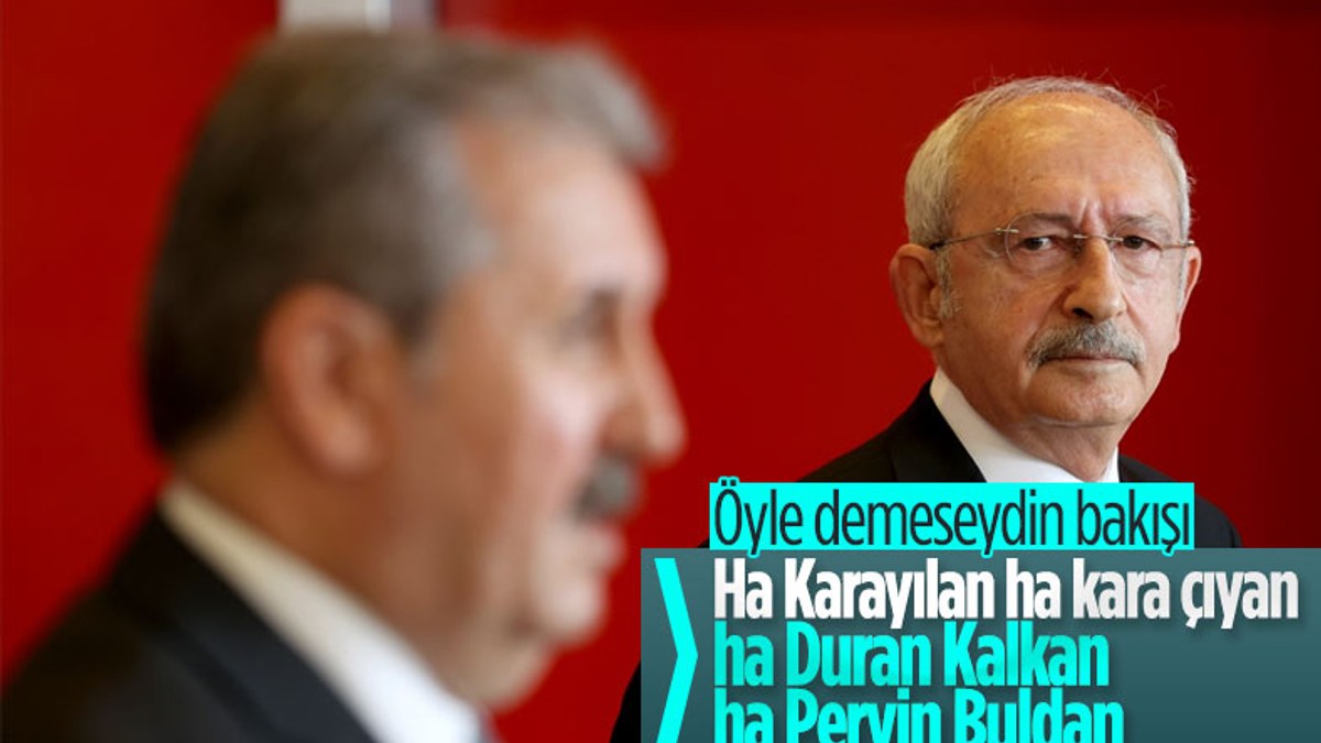 Destici HDP'yi yerden yere vururken, Kılıçdaroğlu dinledi