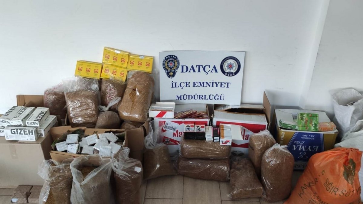 Muğla'da 210 kilogram kaçak tütün ele geçirildi