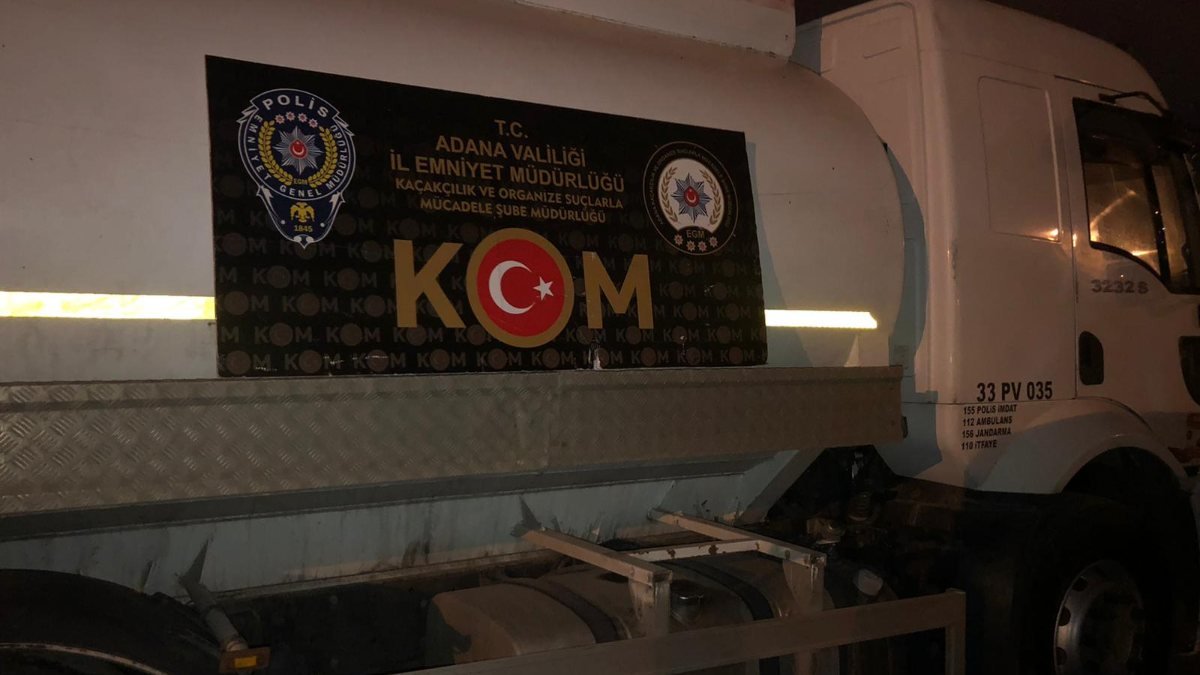 Adana’da 21 bin litre kaçak akaryakıta el koyuldu