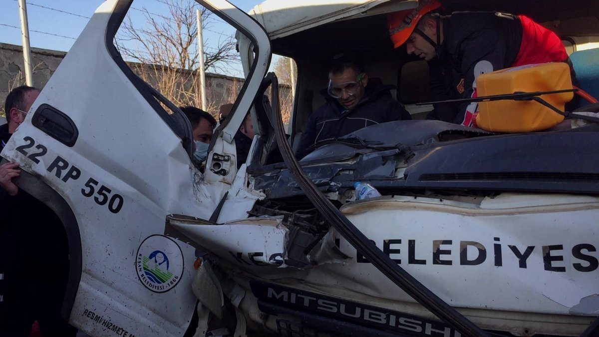 Edirne'de trafik kazası: 3 yaralı