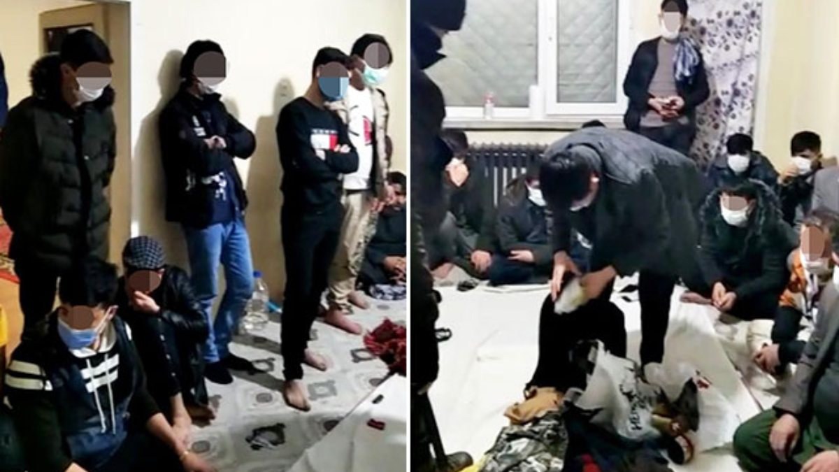 Kırşehir'de ev kiralayan 45 Afgan kumar oynarken yakalandı