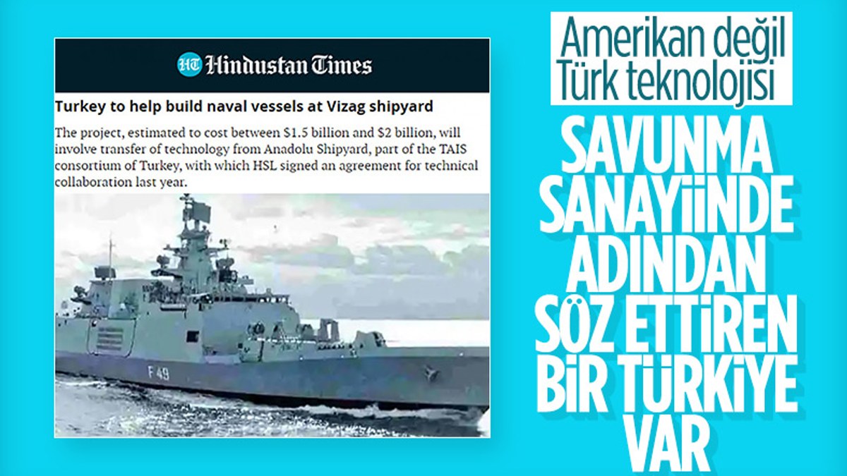 Hindistan, Türkiye'nin desteğiyle donanma gemisi inşa edecek
