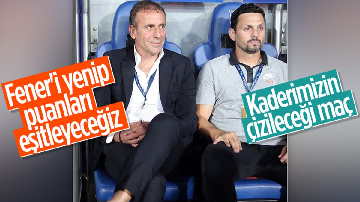 Erol Bulut: Trabzonspor maçı kaderimizi çizecek