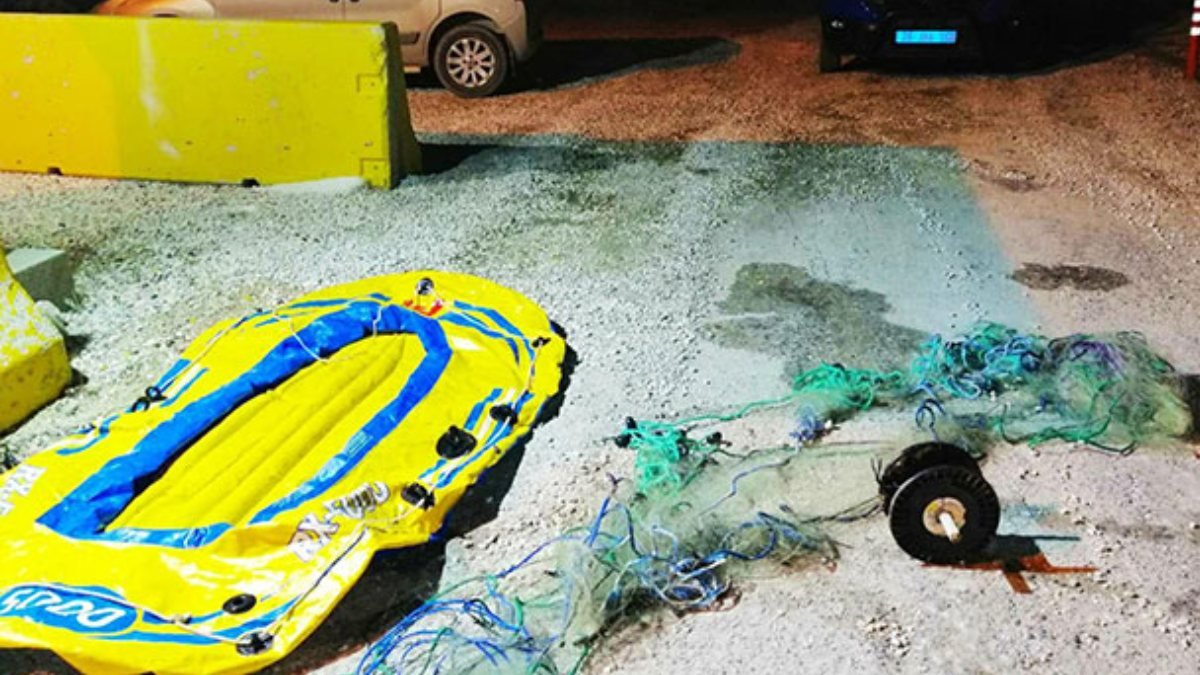 Eskişehir'de botla kaçak balık avlayan 4 kişiye ceza