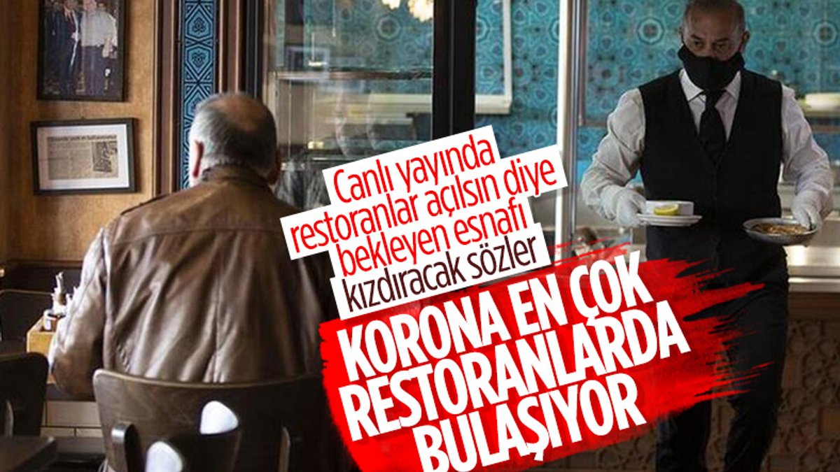 Koronavirüsün en fazla bulaştığı yer: Tam zamanlı çalışan restoranlar