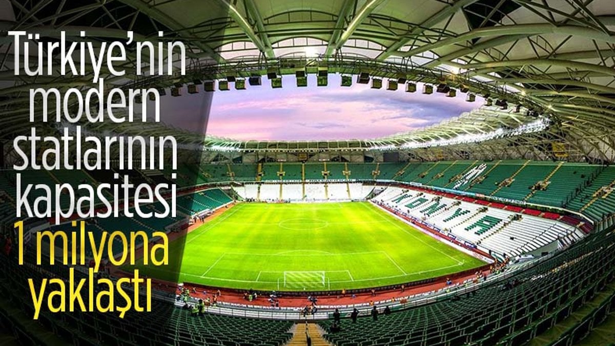 Türkiye'nin yeni ve modern stadyumları göz dolduruyor