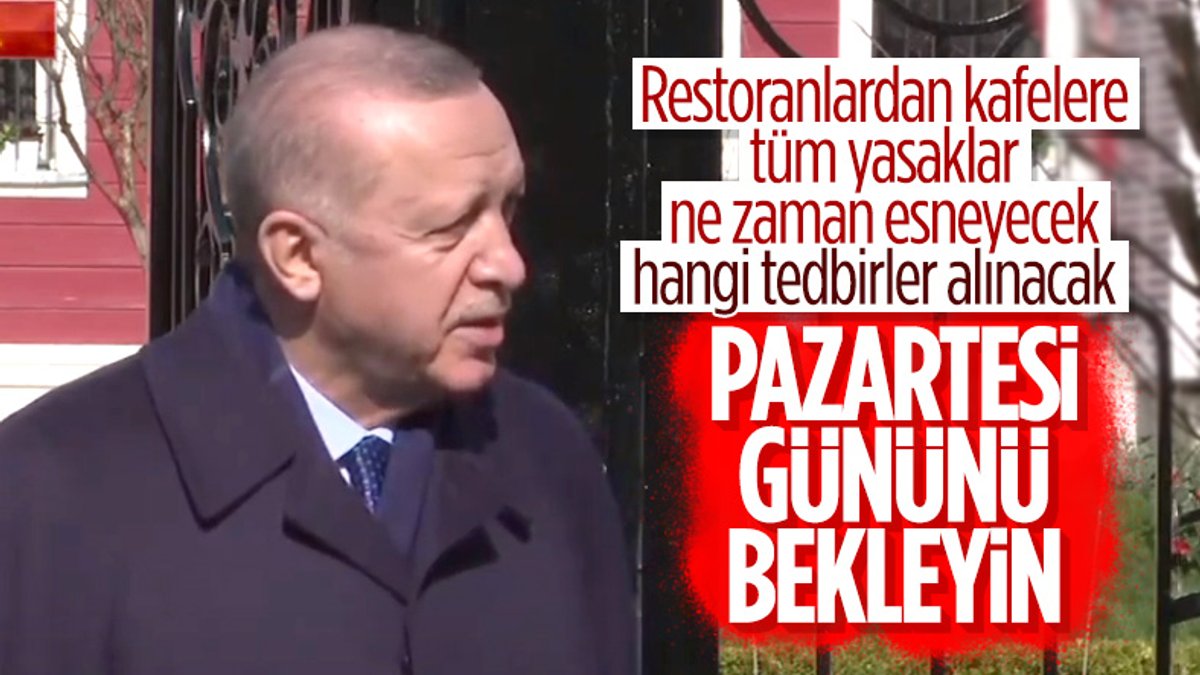 Cumhurbaşkanı Erdoğan: Esneme kararını Kabine Toplantısı'ndan sonra açıklayacağım